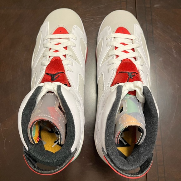 New Nike Air Jordan 6 Retro Hare Sneaker Shoes Size US 7Y / 8.5 W - Picture 11 of 12